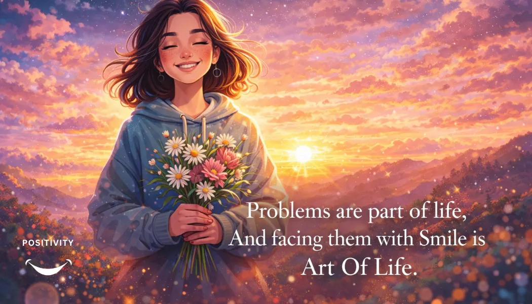 Problems are part of life, and facing them with smile is Art of life.